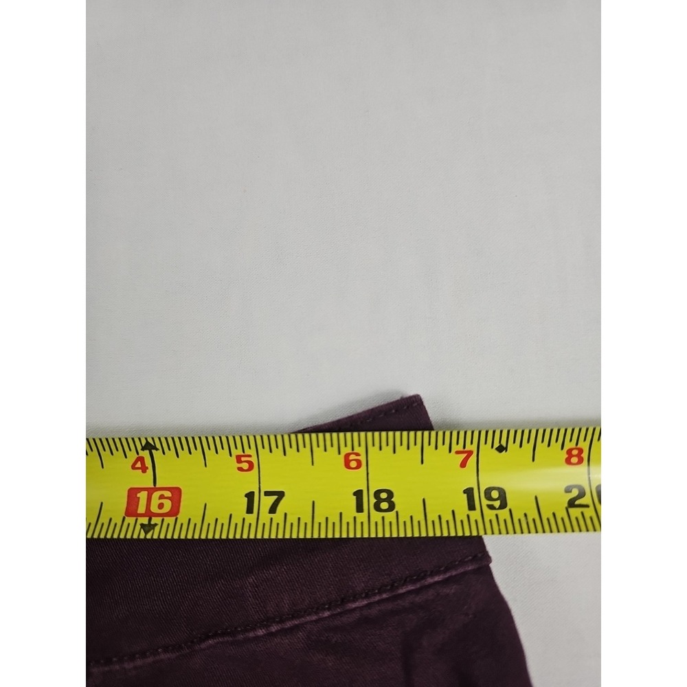 Gloria Vanderbilt Amanda 2.0 Slim Leg Women's‎ size 18 Red Burgundy Denim Jeans - Picture 9 of 13